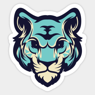 Blue Tiger Sticker